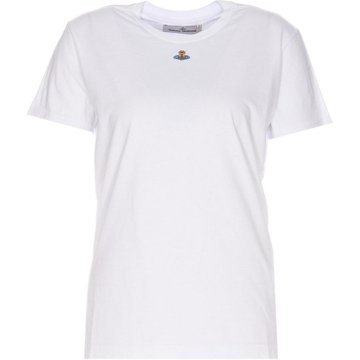 

Футболка из хлопка с вышивкой логотипа Orb Vivienne Westwood, белая