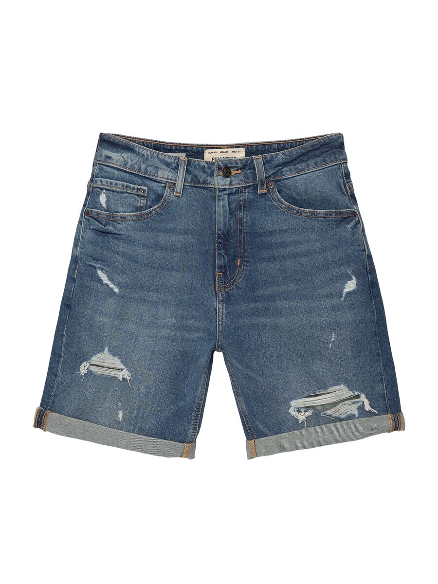 

Джинсовые шорты Pull&Bear Regular Jeans, синий деним