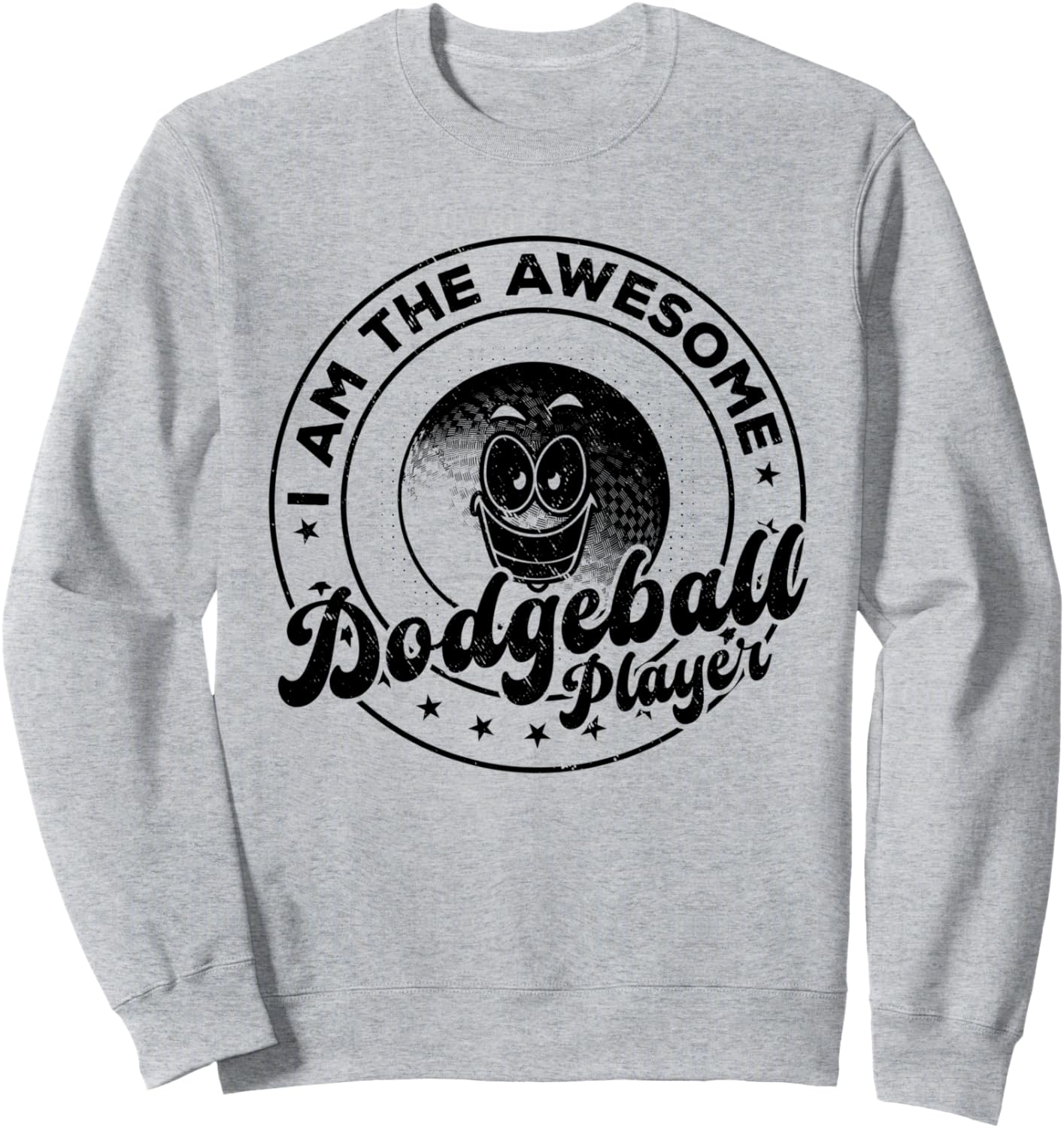 

Толстовка с надписью «Я - потрясающий игрок в вышибалы» Dodgeball Game Dodgeball Player, серый