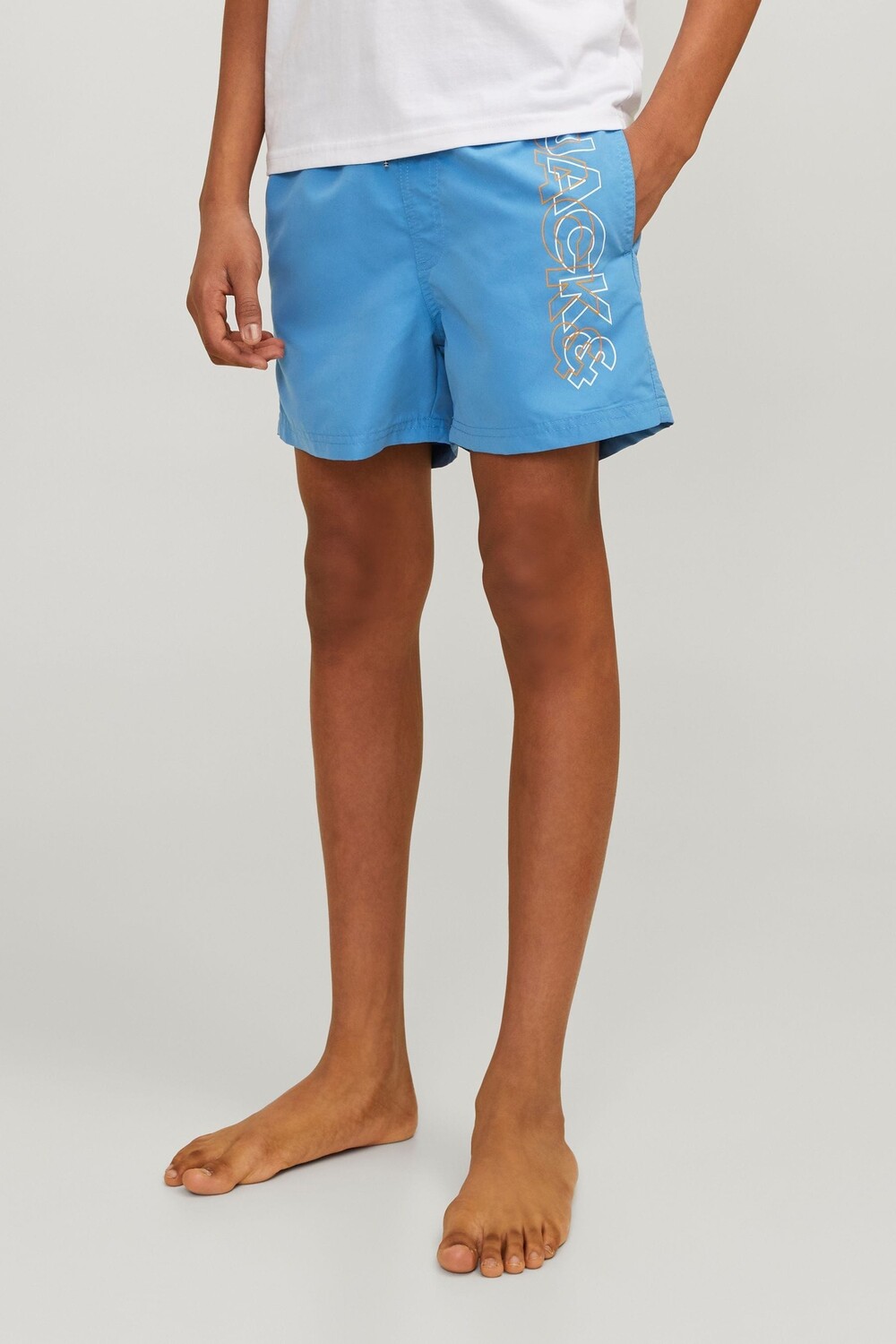 

Шорты для плавания с логотипом сбоку Jack & Jones Junior, синий