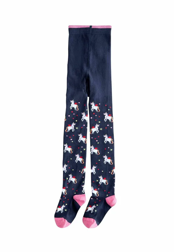 Колготки с изображением богатого единорога Next, Navy Blue