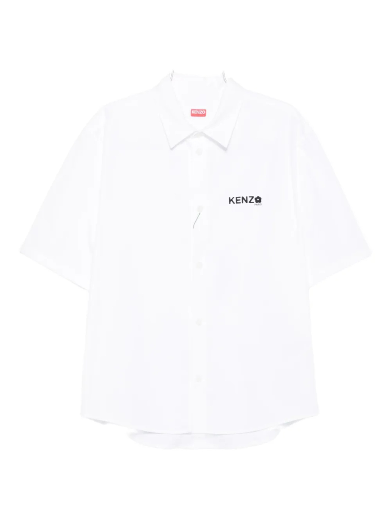 

Рубашка с короткими рукавами и логотипом Kenzo, белый