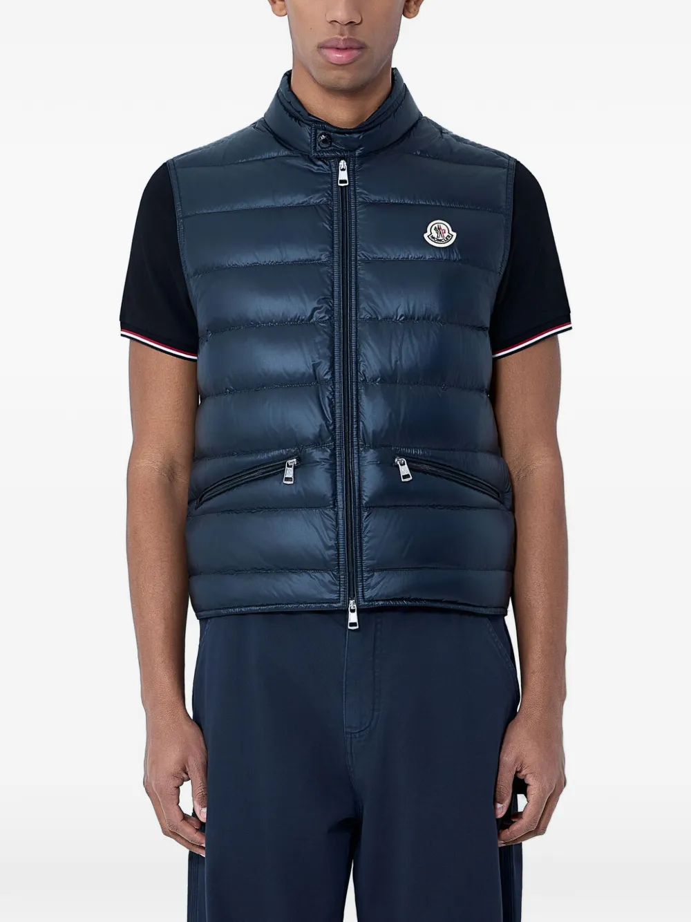 

Стеганый жилет Moncler, синий
