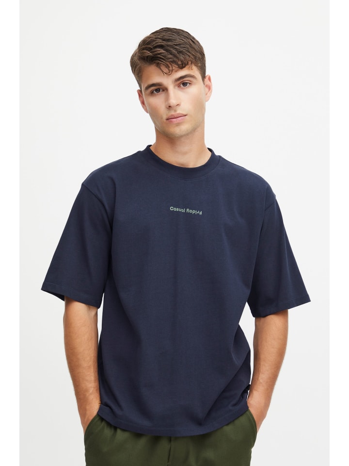 

CASUAL FRIDAY Футболка CFTue синего цвета, Синий, CASUAL FRIDAY Футболка CFTue синего цвета