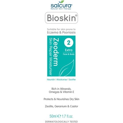 Крем для лица Salcura — Bioskin Zeoderm Увлажняющий для восстановления кожи, 50 мл — фото 3
