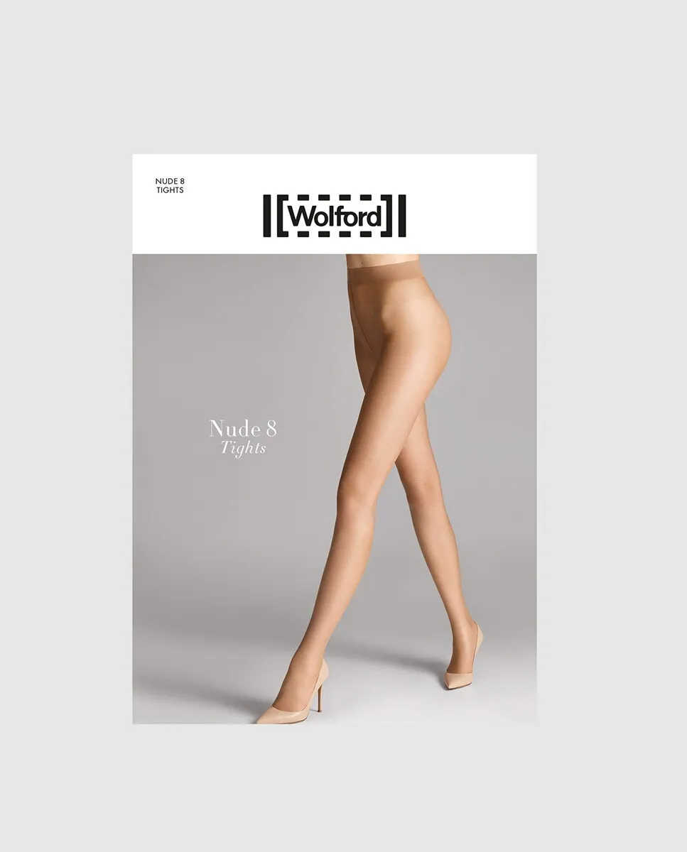 

Базовые прозрачные колготки 8D Wolford, цвет Marrón claro