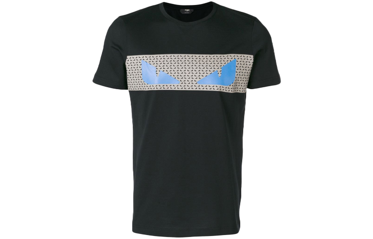 

Футболка мужская черная FENDI