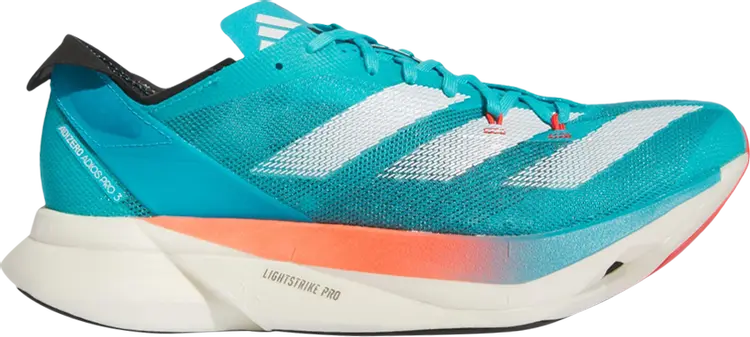 Кроссовки Wmns Adizero Adios Pro 3 'Lucid Cyan White', синий