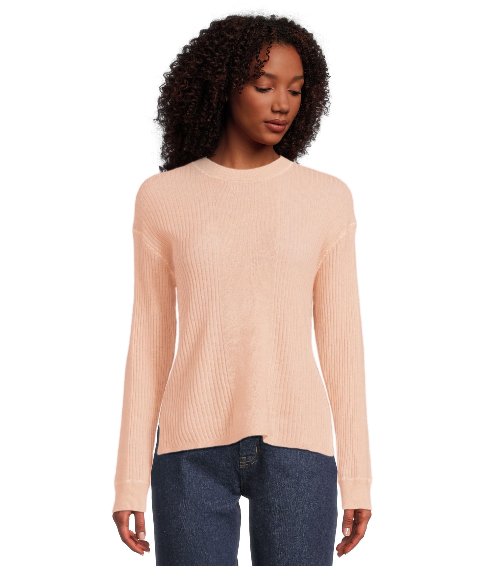 

Свитер Madewell Lightweight Alpaca Barons Varregated Rib, Heather Pale Blush