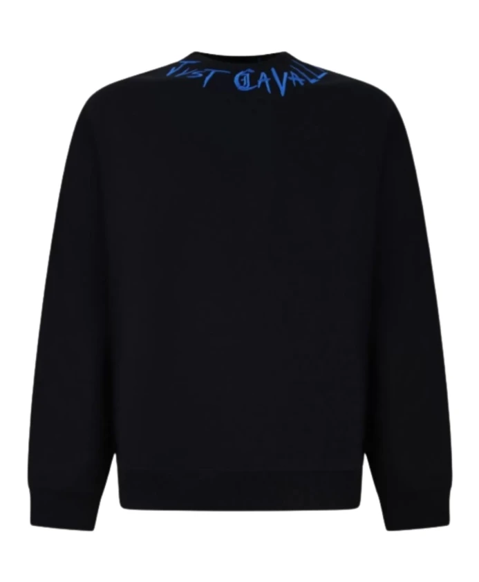 

Хлопковая толстовка с логотипом Just Cavalli, черный