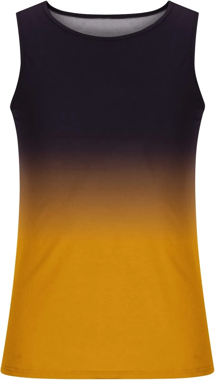 Мужская майка Casual Loose Funny Gradient Color — фото 3