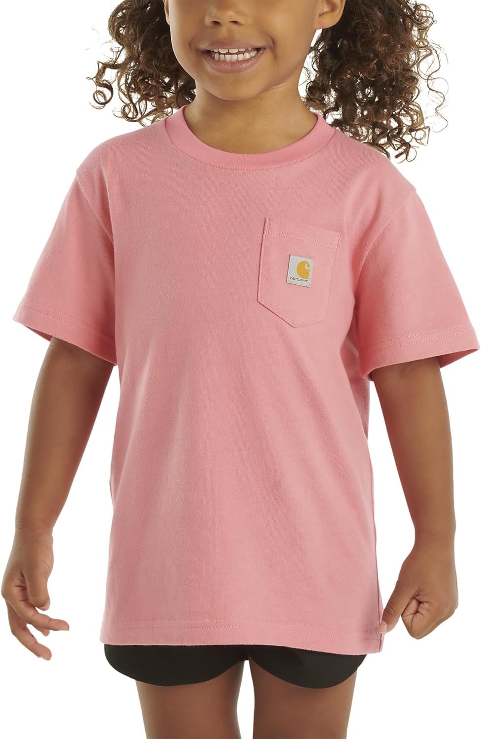 

Детская футболка Carhartt с коротким рукавом и карманом, Bright Pink Lemonade, Розовый, Детская футболка Carhartt с коротким рукавом и карманом, Bright Pink Lemonade