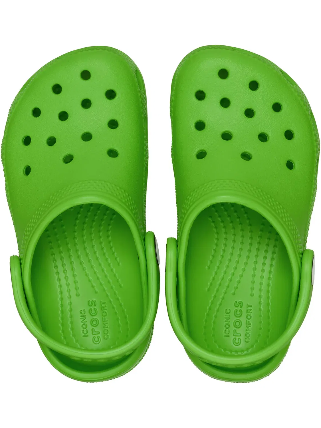 Клог детский, дышащий, Crocs, зеленый — фото 4