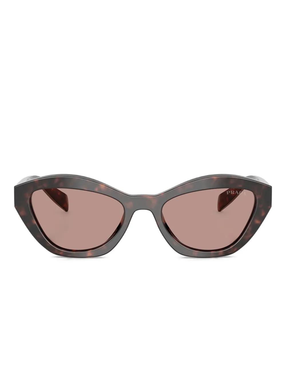 

Солнцезащитные очки в оправе 'кошачий глаз' Prada Eyewear, коричневый