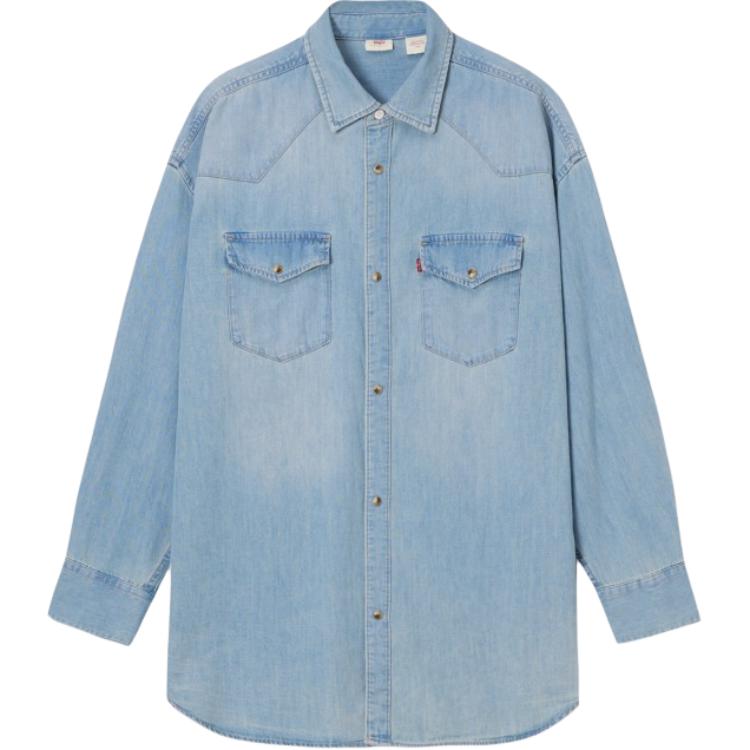 

Levis Рубашка мужская из летней коллекции Levi's SS24, светло-синяя