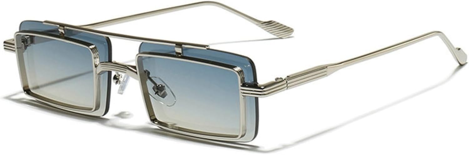 

Солнцезащитные очки Willochra в винтажном стиле 90-х годов, прямоугольной формы, модные маленькие квадратные солнцезащитные очки в стиле ретро, ​​узкая золотая оправа, черные очки, C5