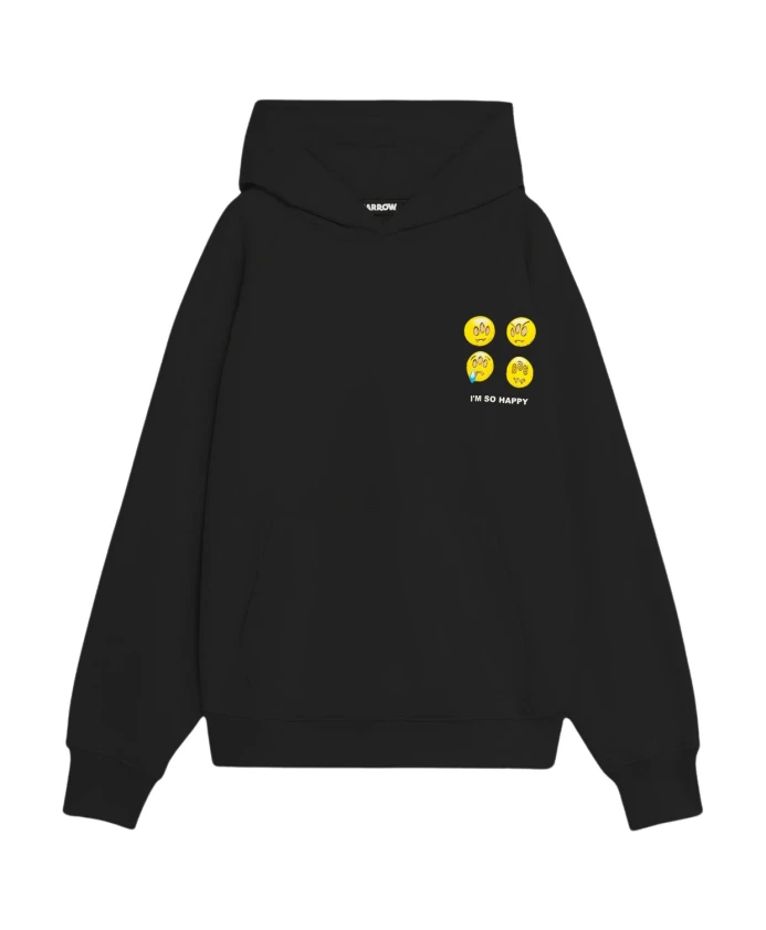 

Толстовка с надписью «Я так счастлив» Barrow, черный