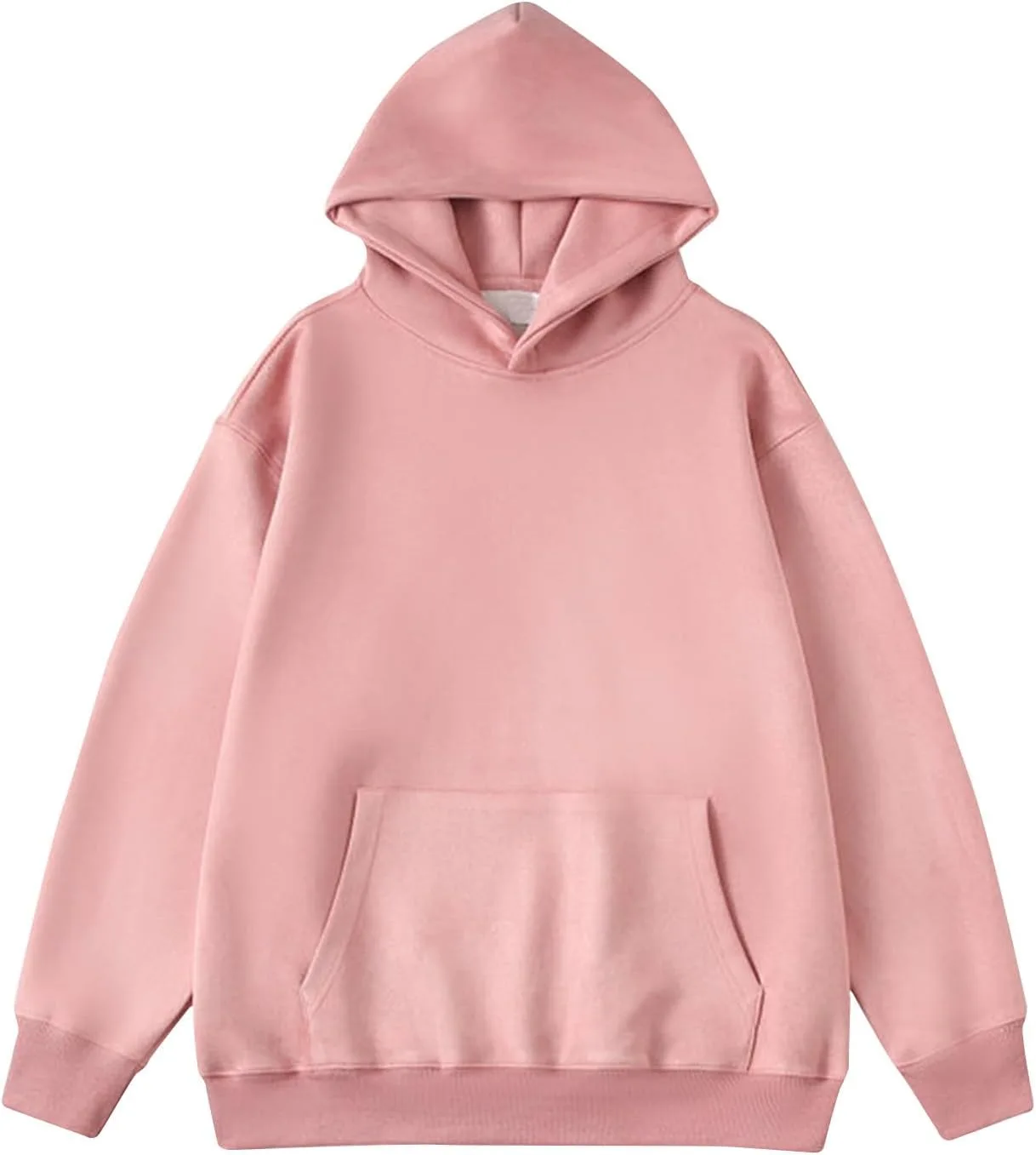 

Мужской худи пуловер из замши с капюшоном свободного кроя