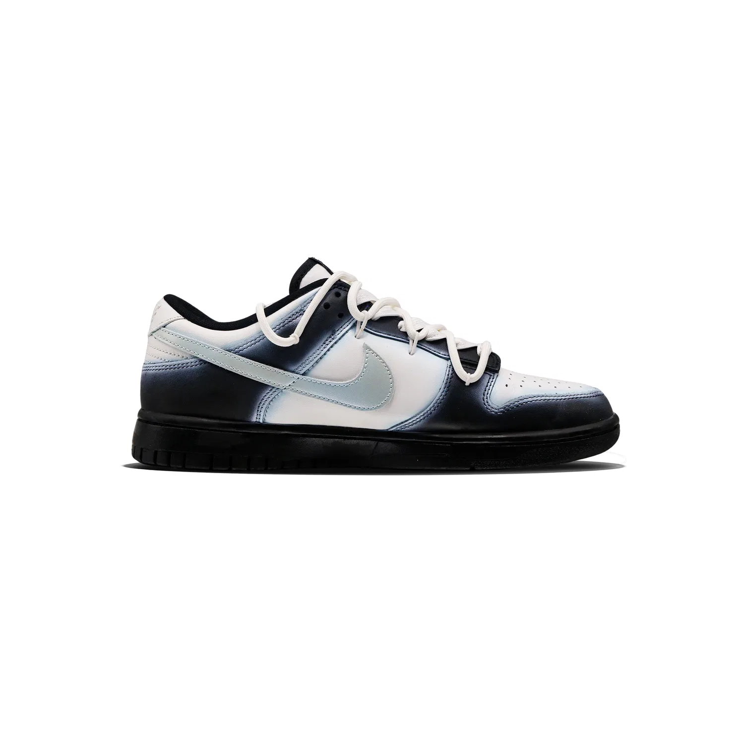 Кроссовки для скейтбординга Dunk Noir Mist Leather Abrasion Resistant Low top Kids' Skateboarding Shoes Black Teenagers Nike — фото 3