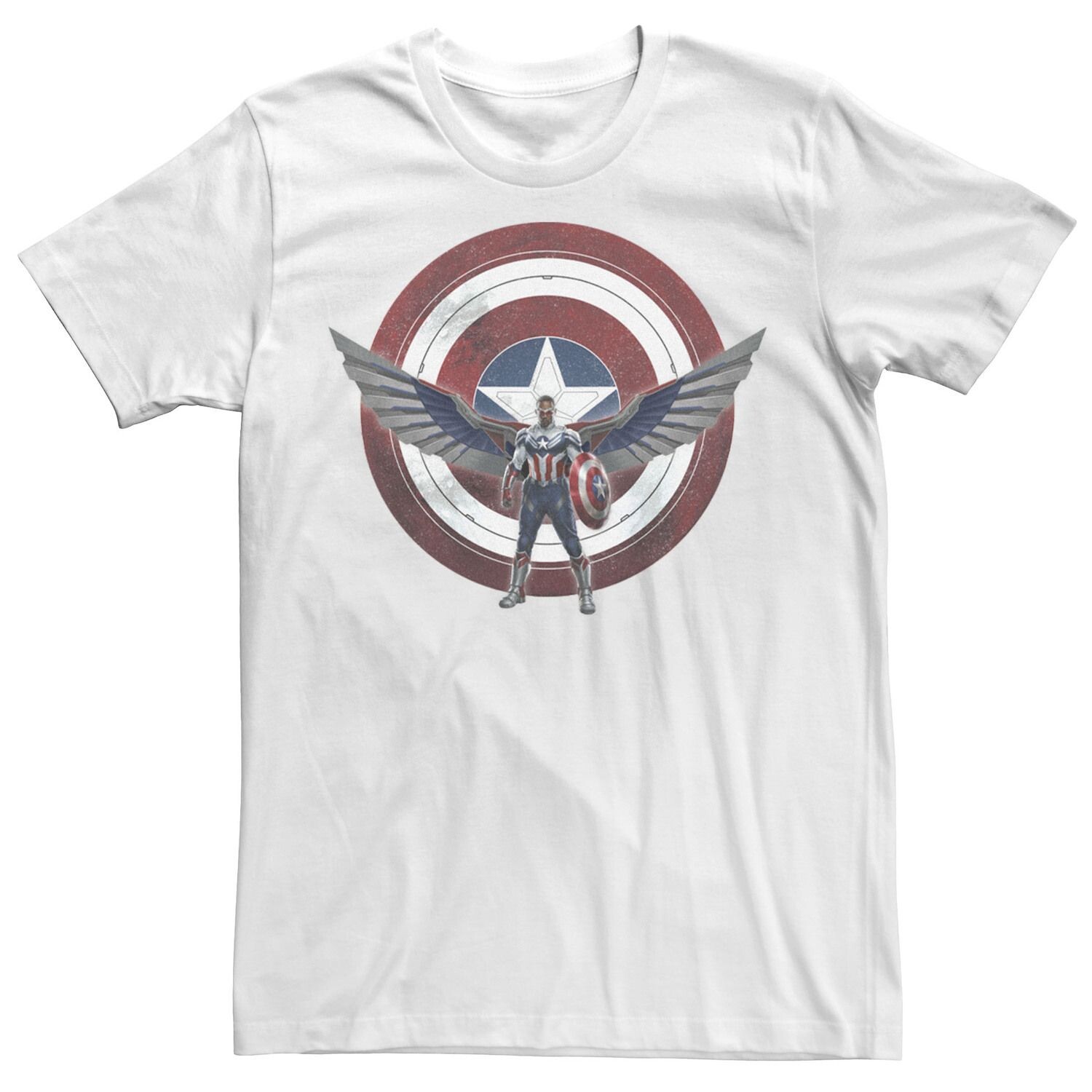 

Мужская футболка Marvel Falcon And The Winter Soldier Captain America Shield Wings