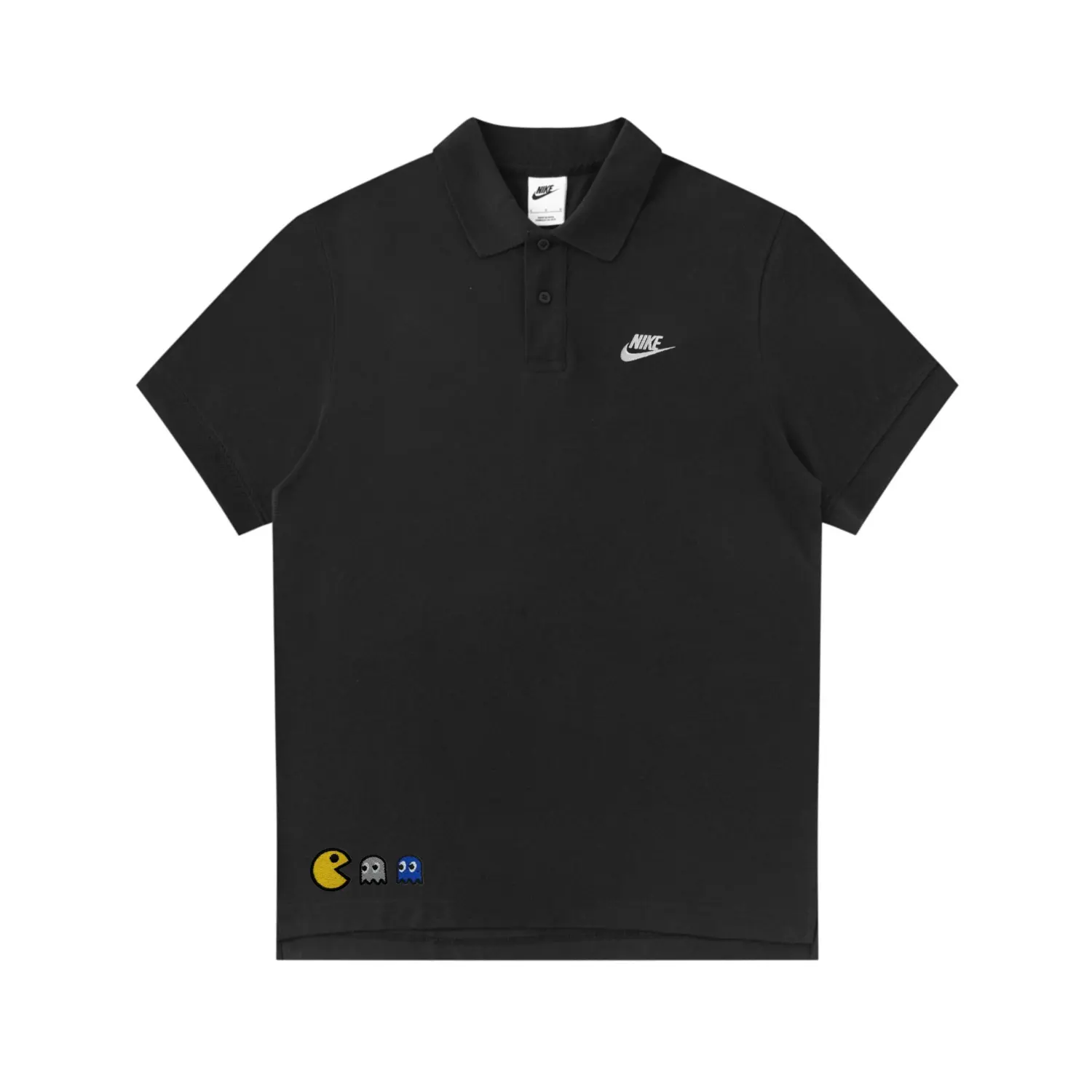 

Рубашка поло унисекс черная Nike, черный