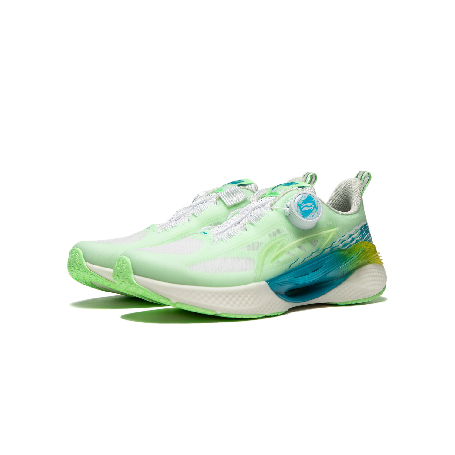 Детские беговые кроссовки Step On The Stars Unisex LINING YOUNG, светло-неоновый зеленый — фото 3