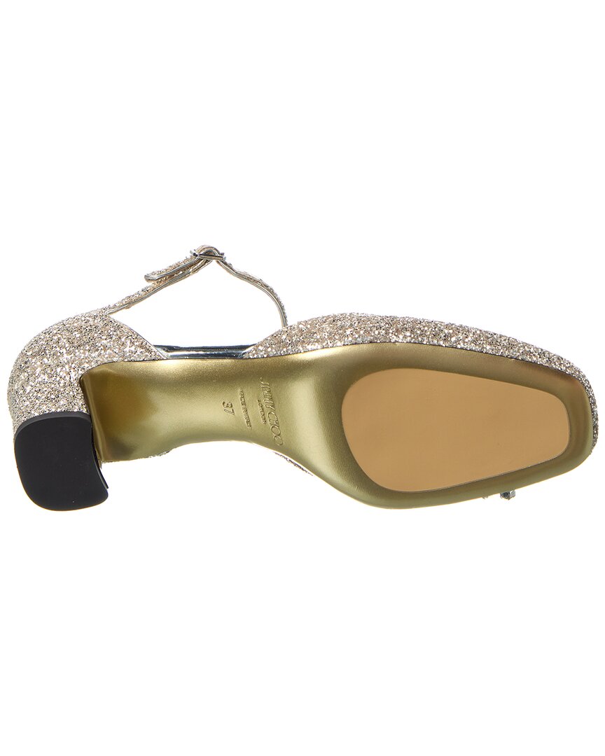 Туфли Jimmy Choo Verity/BH 45 с блестками, золотой — фото 4