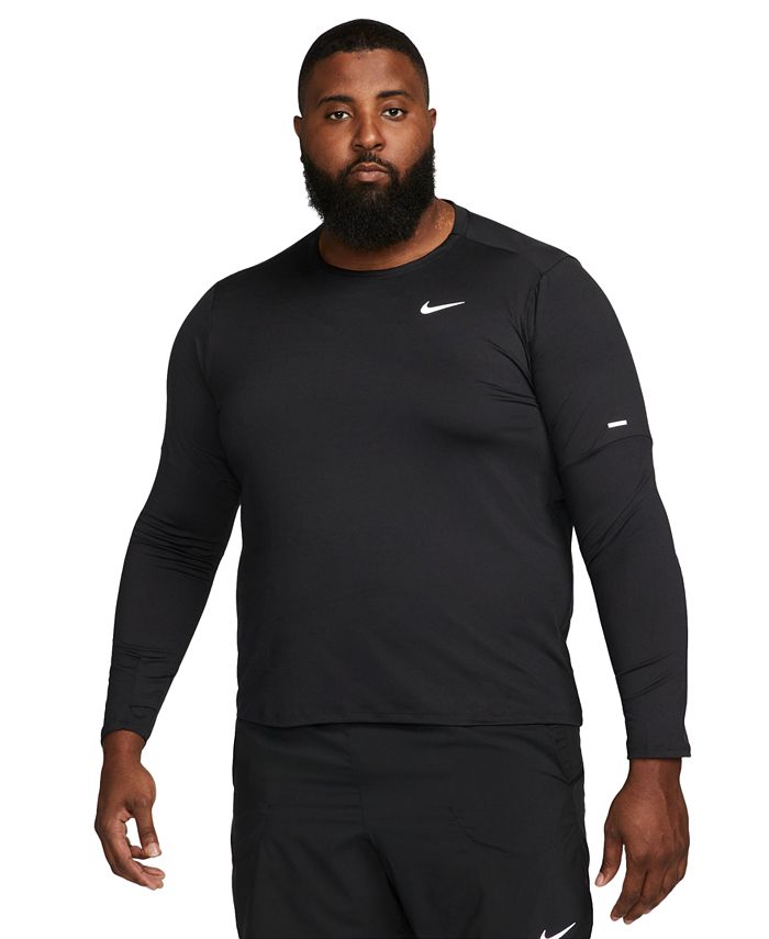 

Мужская футболка Element Dri-FIT с круглым вырезом с длинными рукавами Nike, черный