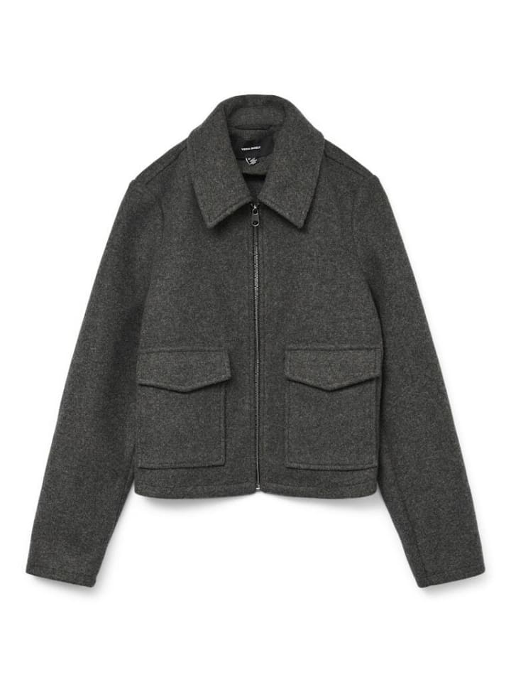 

Зимняя куртка Vero Moda, темно-серый меланж