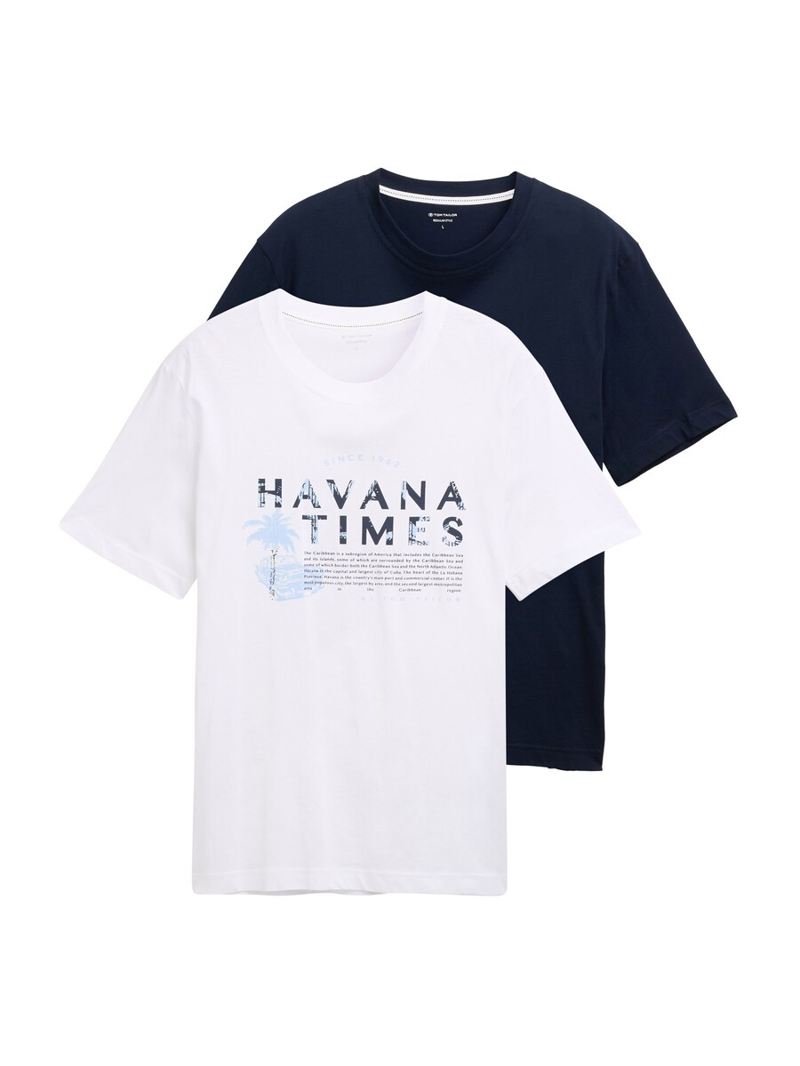

Рубашка TOM TAILOR, цвет Light blue/Dark blue/White