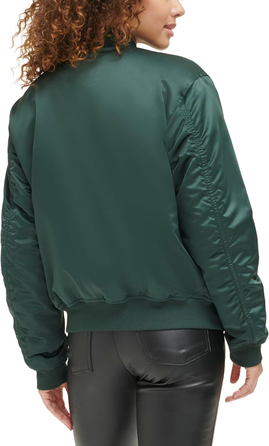 Куртка Levi's Fashion Bomber with Ruching on Sleeves, цвет Darkest Spruce — фото 2