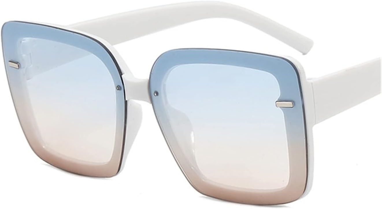 

Модные квадратные солнцезащитные очки в крупной оправе для уличной фотосъемки, декоративные, для мужчин и женщин, для отдыха на природе (Цвет: K, Размер: 1) MTZJH, One Color