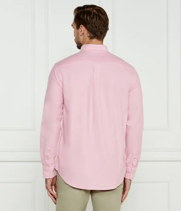 Рубашка Оксфорд Regular fit Tommy Hilfiger, розовый — фото 3