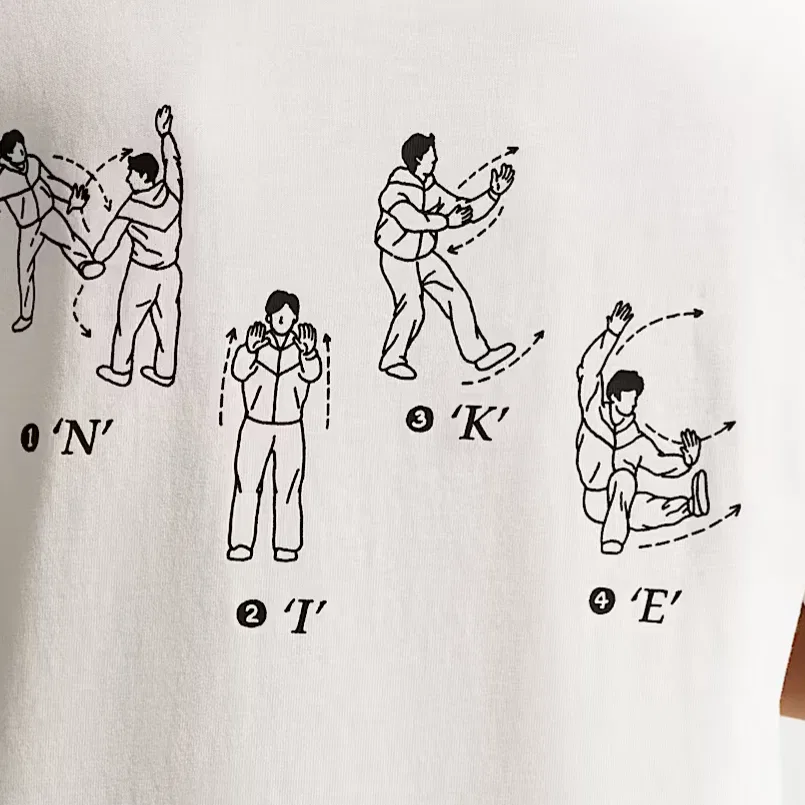 Футболка Sportswear мужская, цвет Sail White, круглый вырез, средняя посадка Nike — фото 4