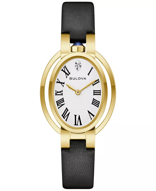 

Женские часы Apollo x Ella Fitzgerald Classic Rubaiyat с черным ремешком, специальная серия, 28,8 мм Bulova, black