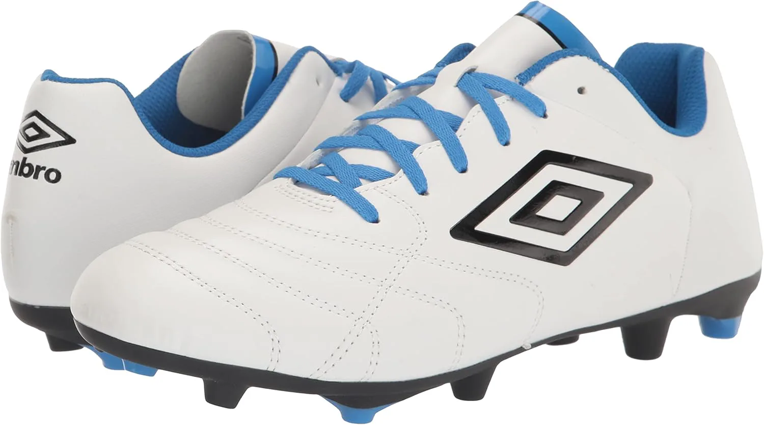 Футбольные бутсы Umbro Men's Classico Xi Fg, белый/черный/синий — фото 2
