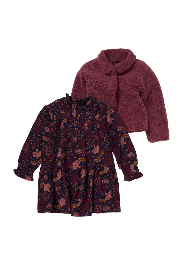 Флисовая куртка blätter xt Miss, Schwarz Weinrot C