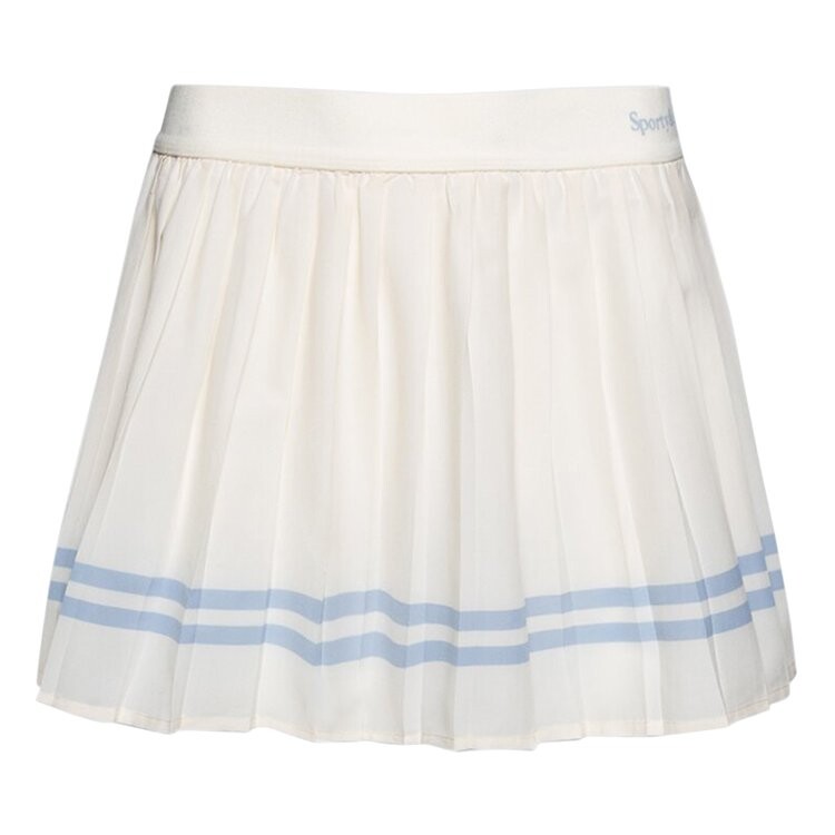 

Юбка Sporty & Rich Serif Logo Pleated 'Milk/Washed Hydrangea', белый