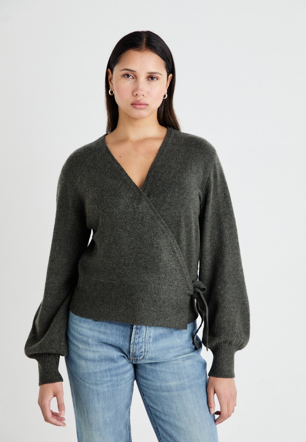 

Джемпер JDYLUMI LIFE WRAP CARDIGAN JDY, хаки