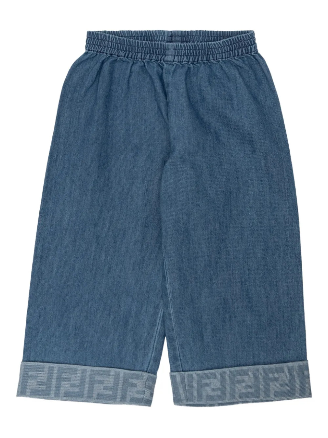

Джинсовые брюки с эластичным поясом Fendi Kids, синий