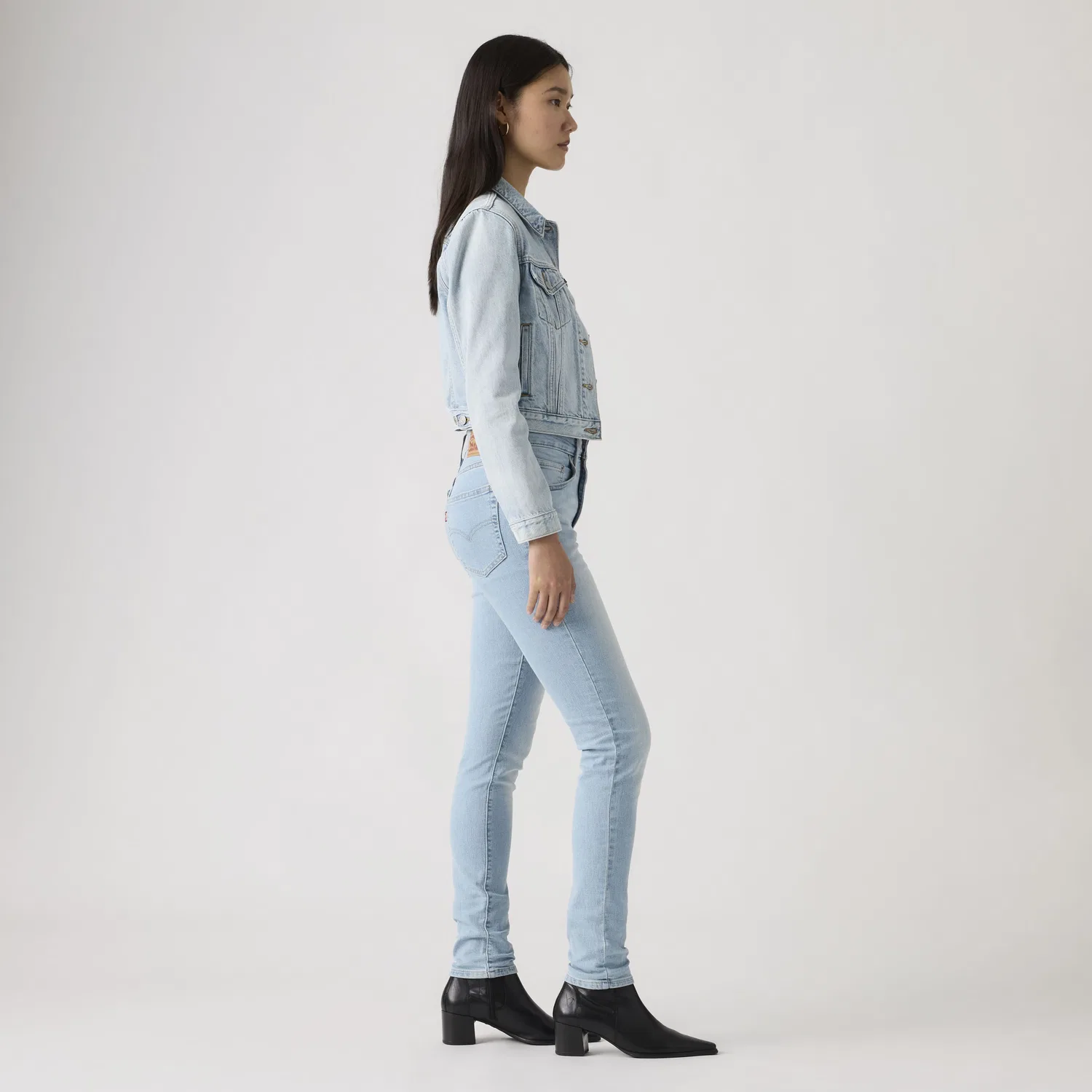 721 Джинсы-скинни с высокой посадкой для женщин Levi's, Light Wash — фото 4