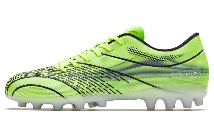 

Антискользящие износостойкие футбольные бутсы мужские зеленые черные Anta