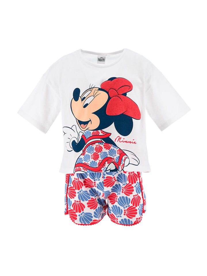 

Комбинезон Disney Minnie Mouse 2tlg. Outfit: Sommer-Set T-Shirt und Short, белый