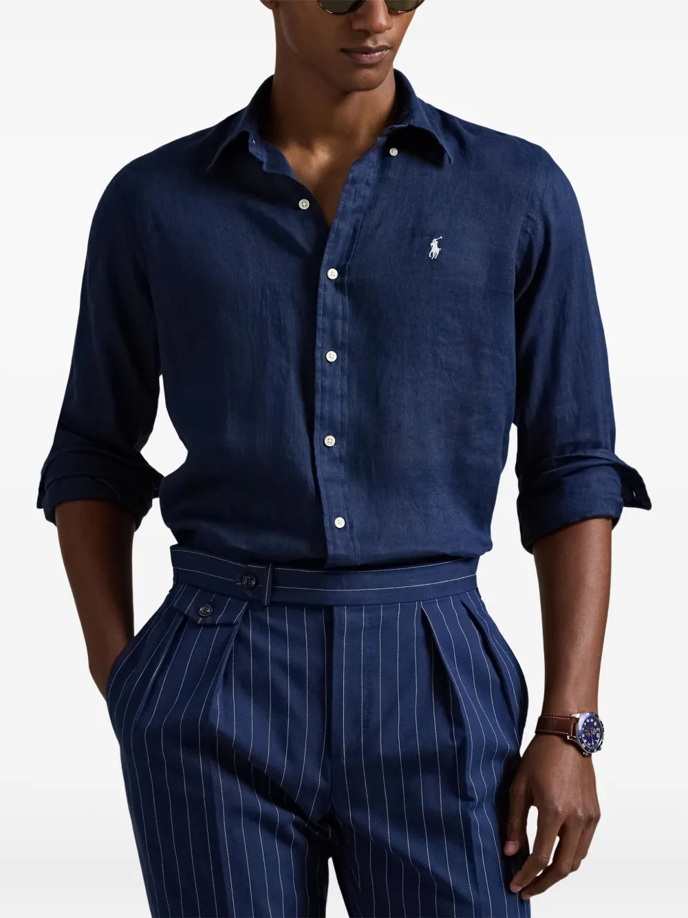 Рубашка Polo Pony Polo Ralph Lauren, синий — фото 3