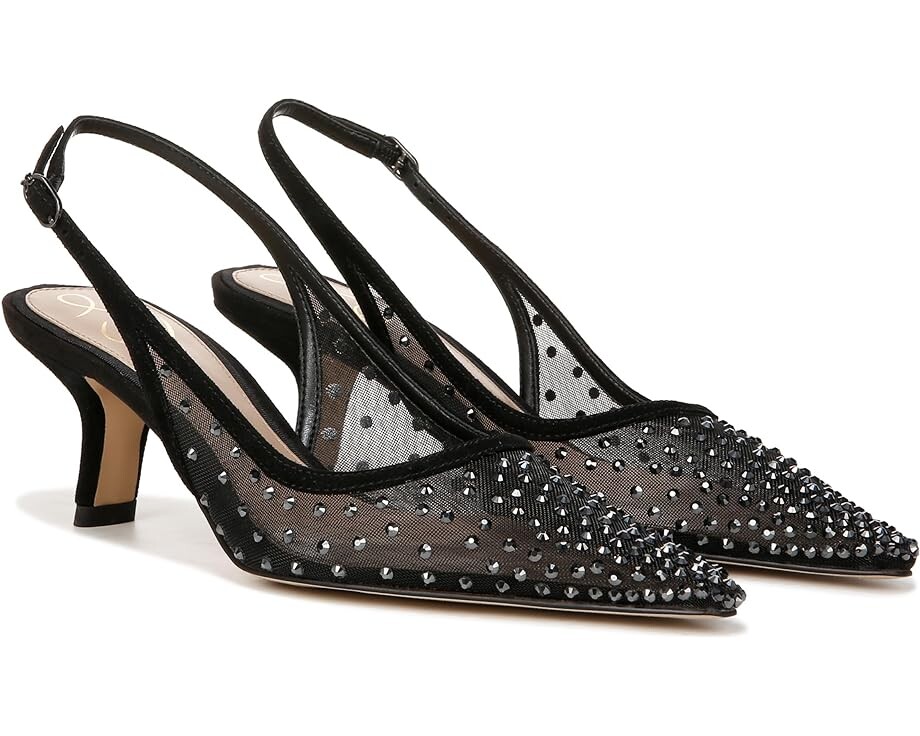 

Туфли Sam Edelman Bianka Sling Mesh, цвет Black Glitz Mesh