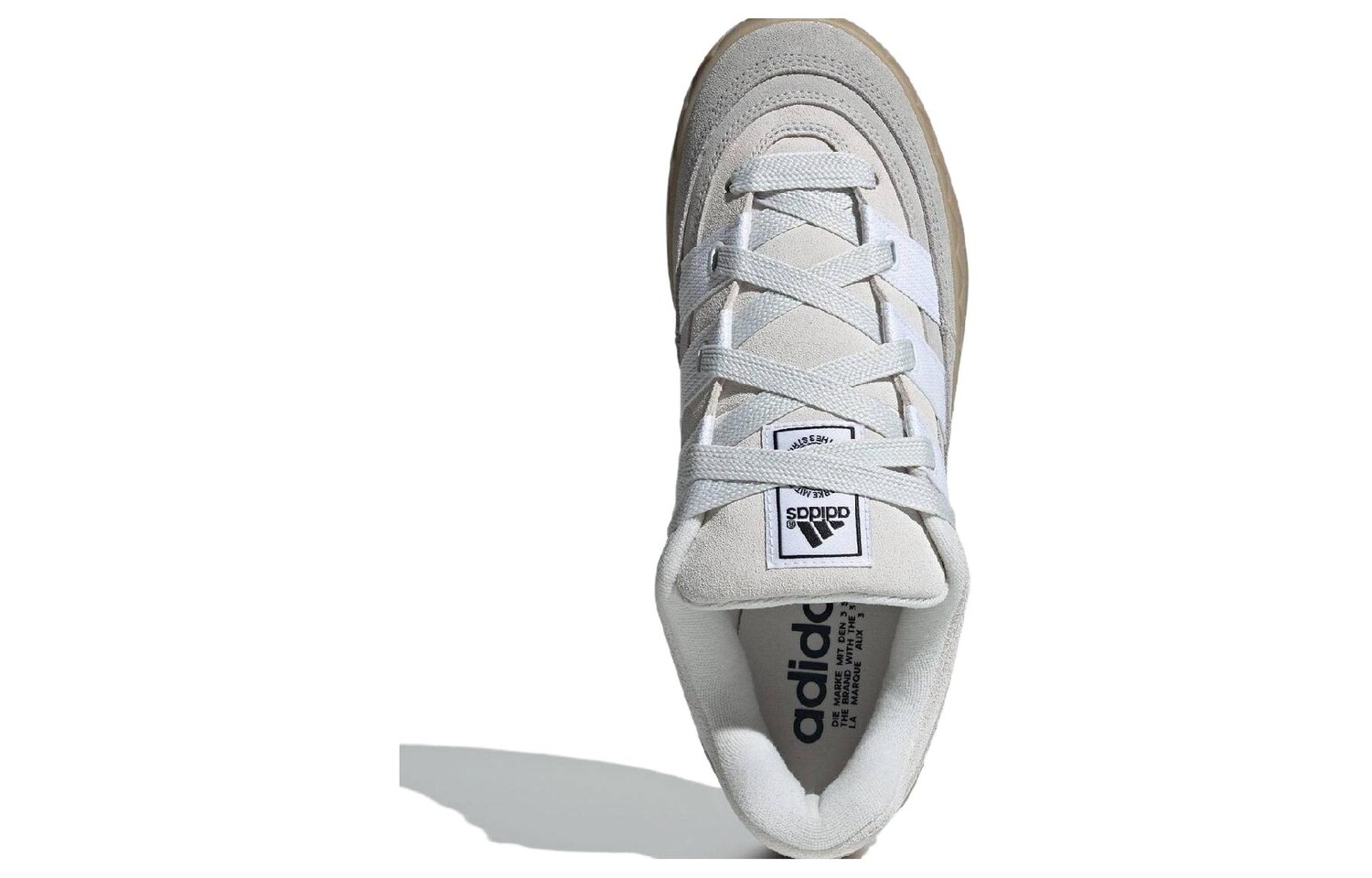 Мужские кроссовки для скейтбординга adidas originals Adimatic, Светло-голубой и белый — фото 4