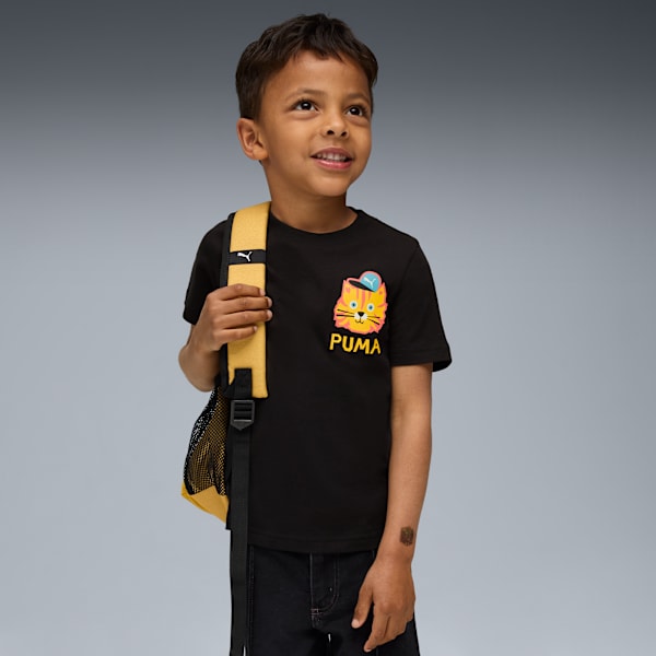 

Футболка для маленьких детей Moody Cat Puma, черный