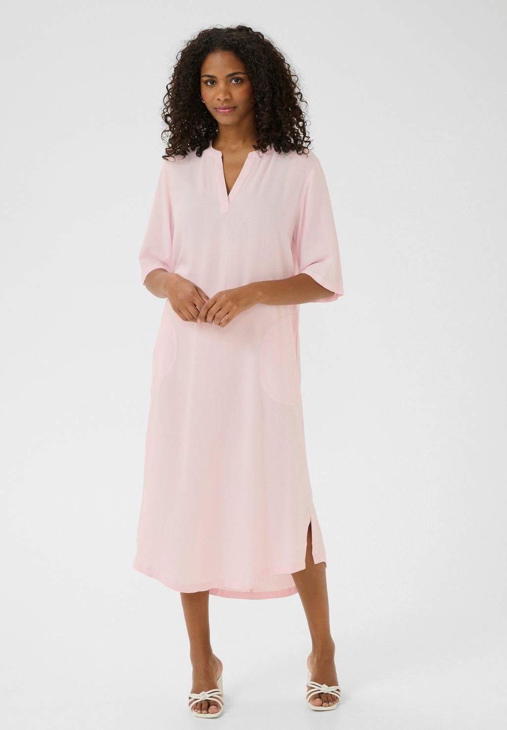 

Повседневное платье KAMILIA KAFTAN Kaffe, светло-розовый