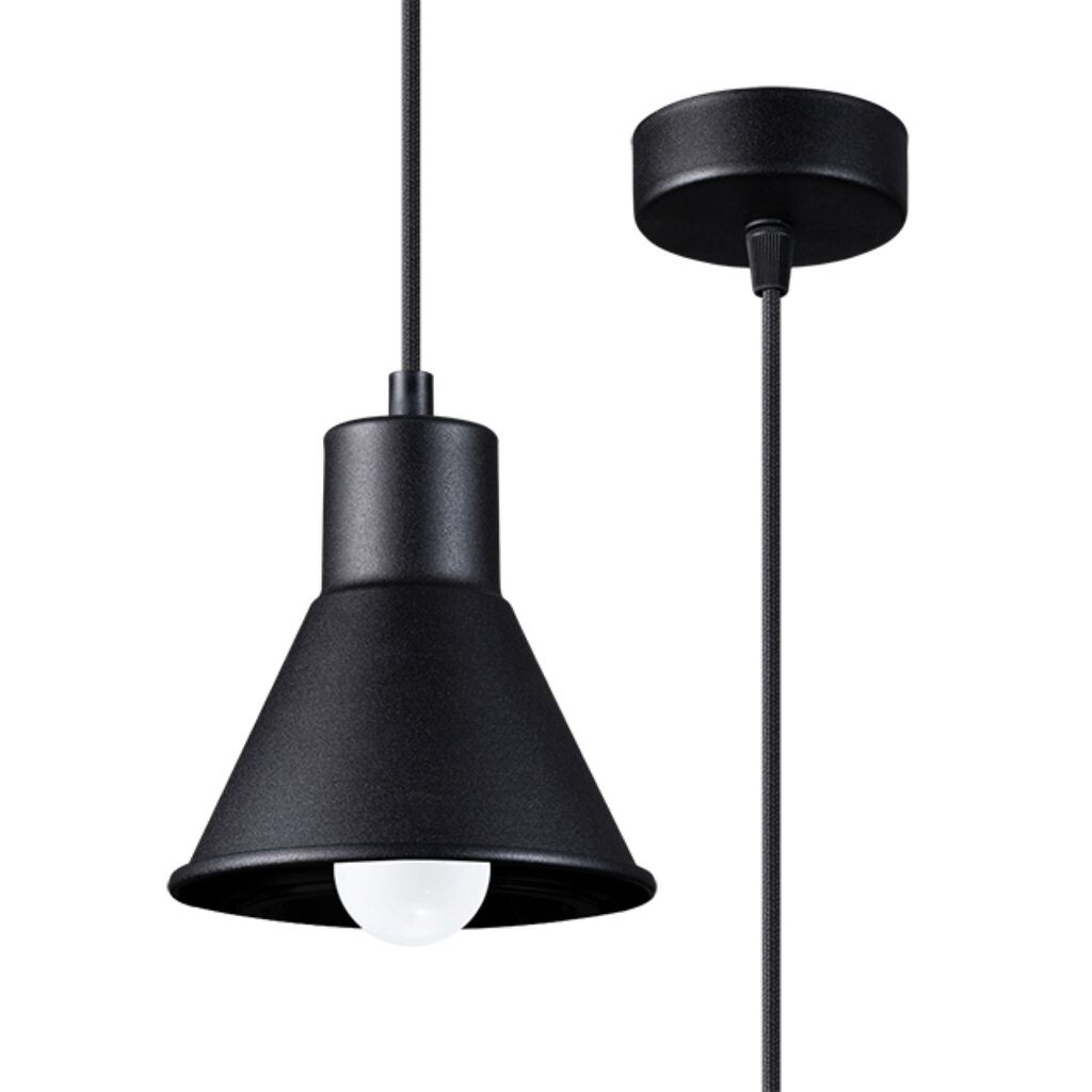

Подвесной светильник TALEJA 1 черный [E27] 1xE27 60Вт сталь 120x14x14см Sollux Lighting