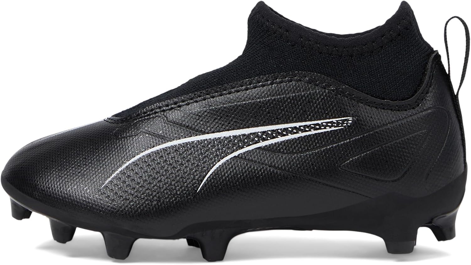 Детские кроссовки Puma Ultra Match без шнурков для твердого искусственного покрытия, белый/черный — фото 4